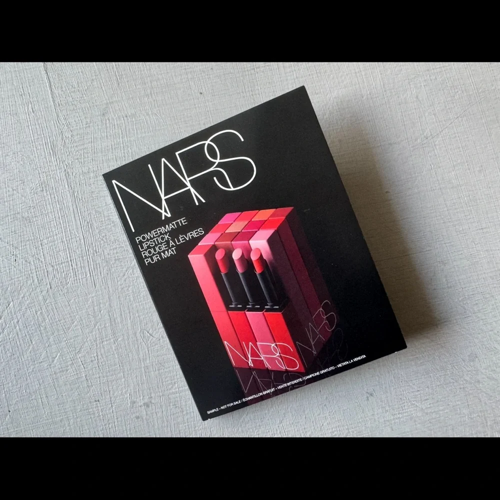 NWT NARS Powermatte Long-Lasting Lipstick Sample Card